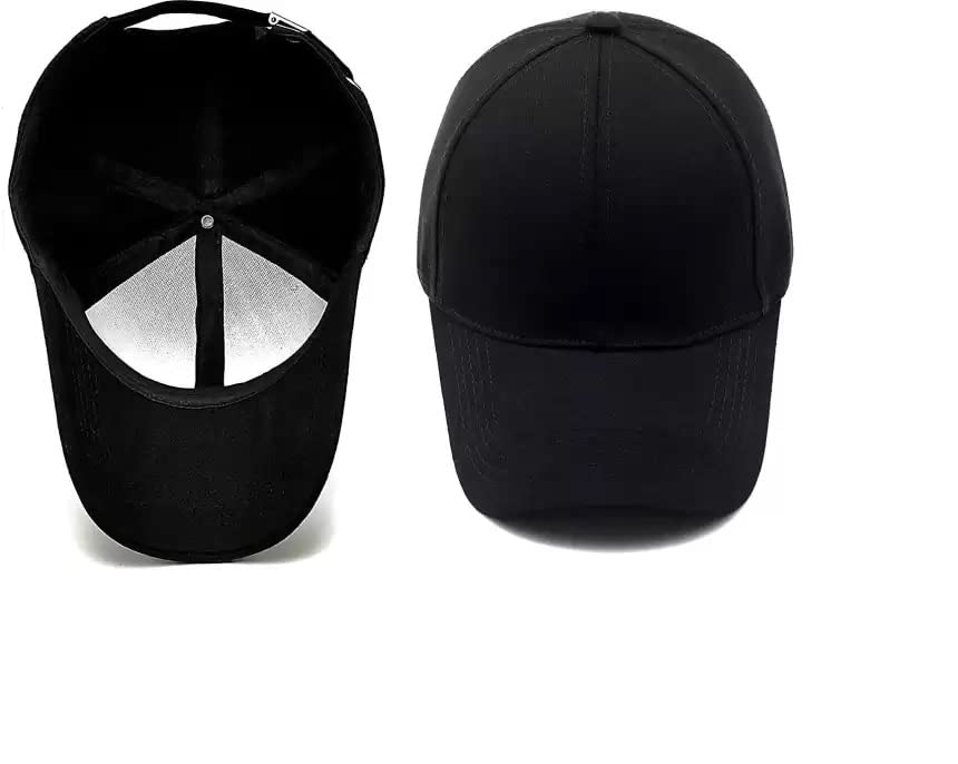 Cap for Men Women Topi Unisex Head Branded Boy's Girl's Caps Adjustable Strap Summer Sports Cricket Gym Dance Cotton Free Size