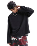 Long Sleeve Solid Oversized Tshirt | Breathable Winter Layering Essential | Soft Cotton Relaxed fit
