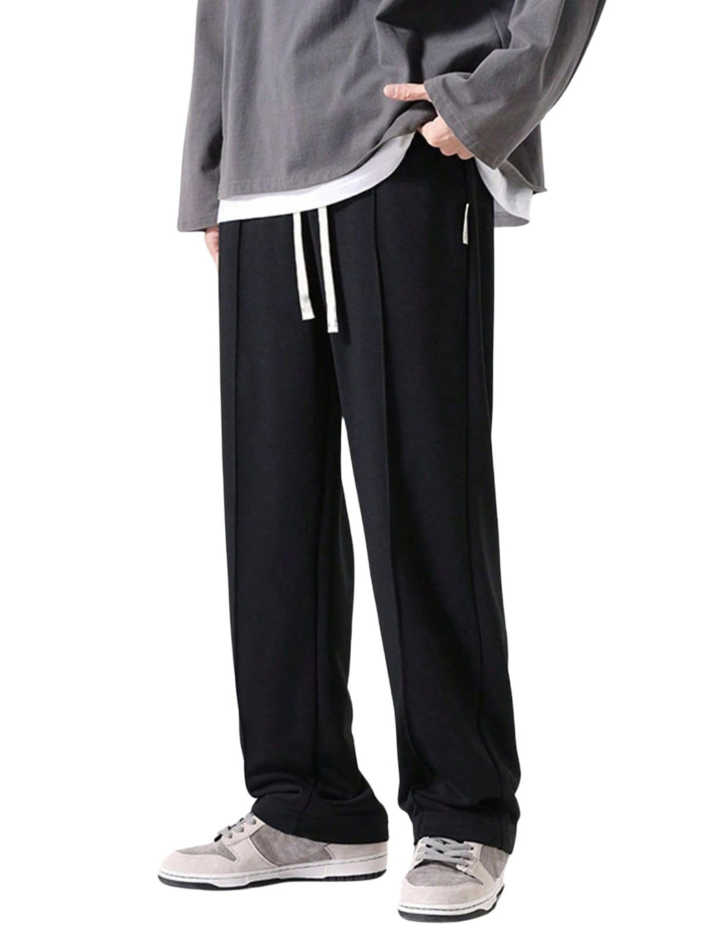 GRECIILOOKS Men's Lycra Cargo Track Pants – Loose Fit Joggers for Men | Korean Style Travel & Lounge Wear with Pockets (Available in Plus Size)