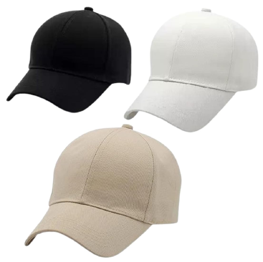 Cap for Men Women Topi Unisex Head Branded Boy's Girl's Caps Adjustable Strap Summer Sports Cricket Gym Dance Cotton Free Size