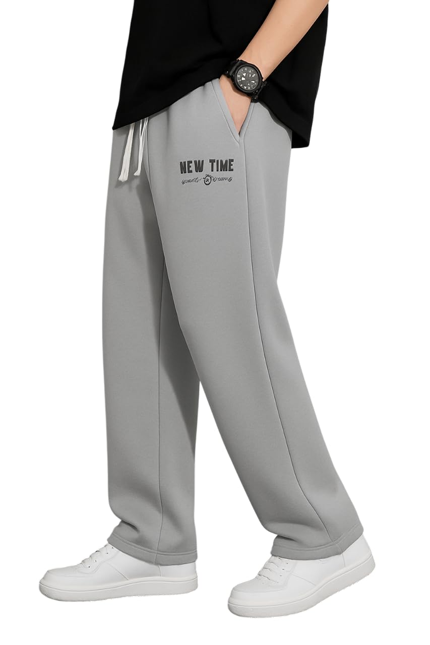 Samfor Mid-Rise Stretchable Joggers in Premium Polycotton Comfort Blend for Street and Lounge Wear - Korean Style Baggy Track Pants for Men