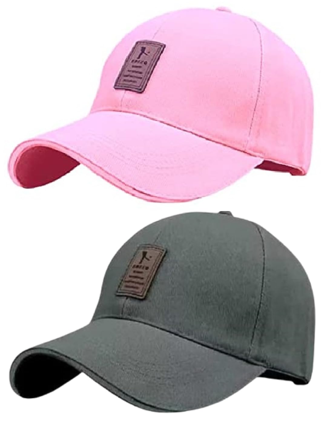 Combo 3 @2 Cap for Men Women Topi Unisex Head Branded Boy's Girl's Caps Adjustable Strap Summer Sports Cricket Gym Dance Cotton Free Size