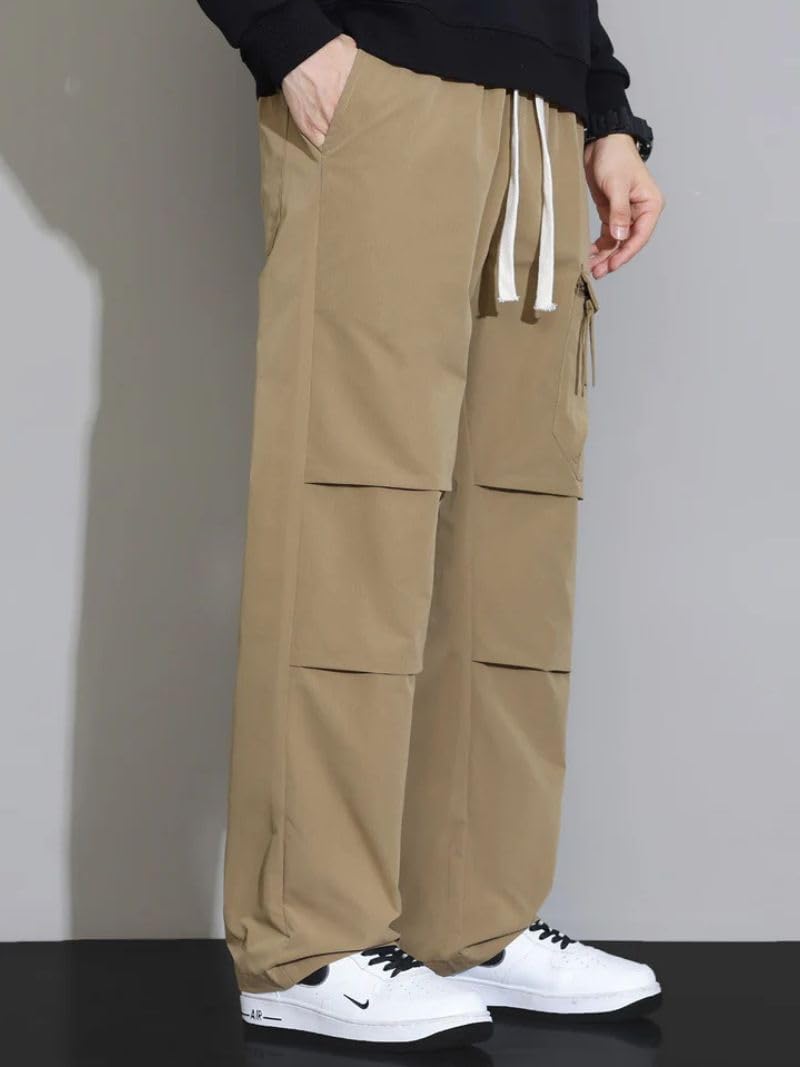 GRECIILOOKS Men’s Cargo Pants | Multi Pocket Cotton Cargo Joggers for Men | Loose Fit Stylish Pant with Pockets | Casual Baggy Trousers & Streetwear Lower