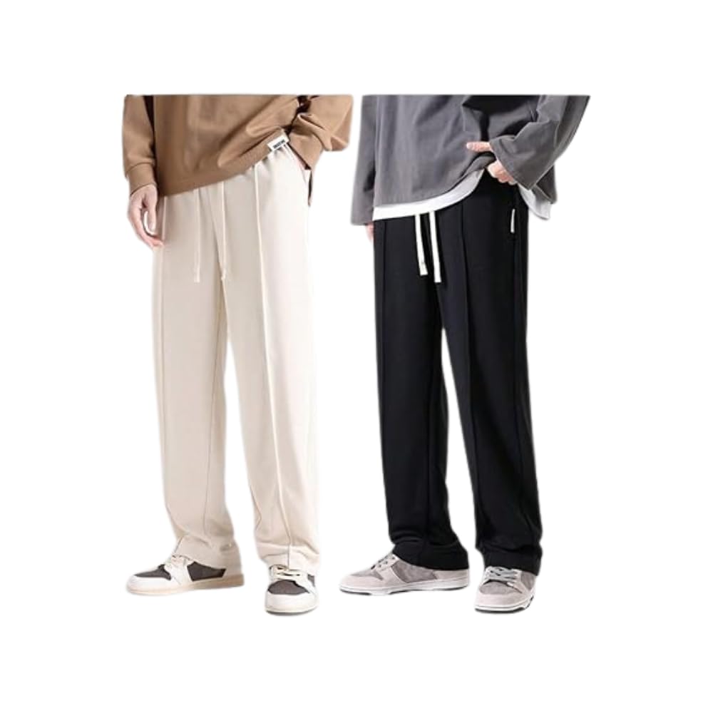GRECIILOOKS Men's Lycra Cargo Track Pants – Loose Fit Joggers for Men | Korean Style Travel & Lounge Wear with Pockets (Available in Plus Size)