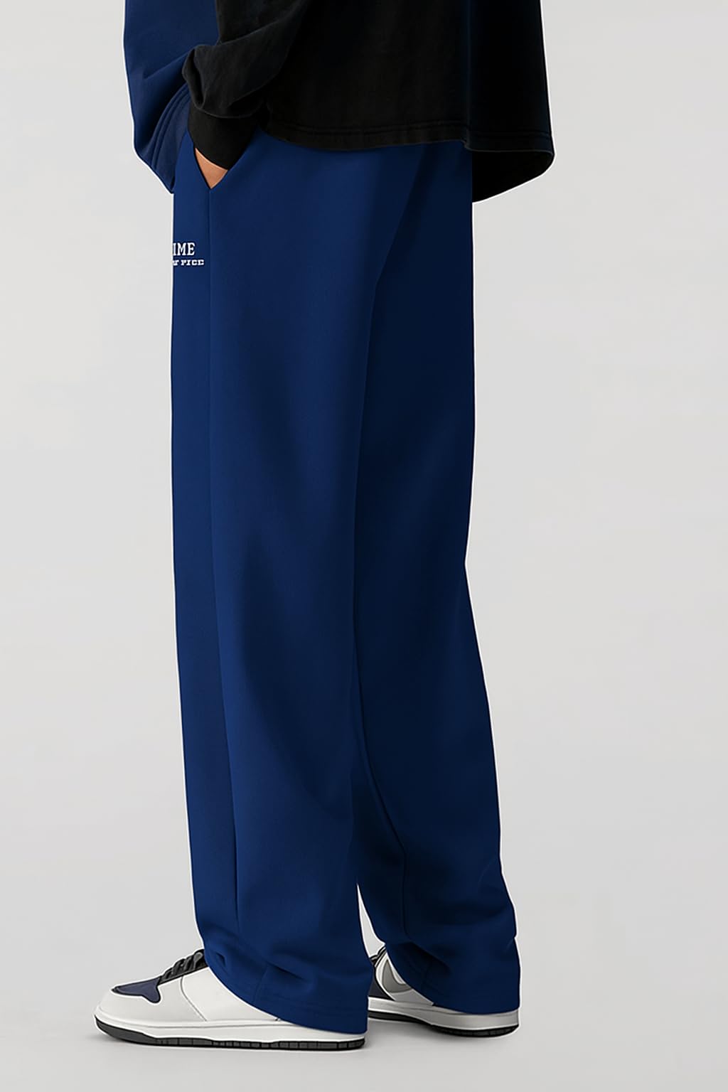 Samfor Mid-Rise Stretchable Joggers in Premium Polycotton Comfort Blend for Street and Lounge Wear - Korean Style Baggy Track Pants for Men