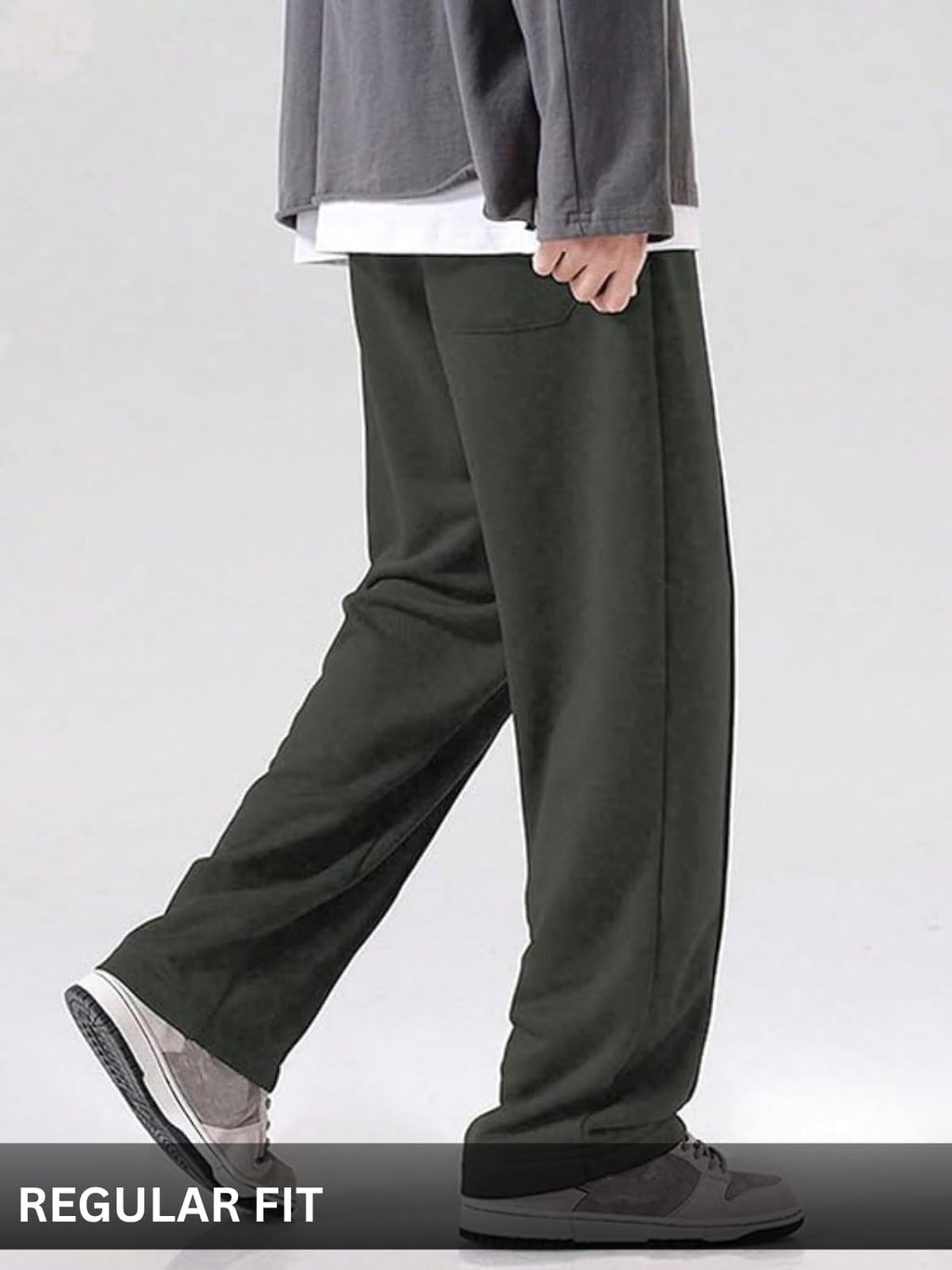 GRECIILOOKS Men's Lycra Cargo Track Pants – Loose Fit Joggers for Men | Korean Style Travel & Lounge Wear with Pockets (Available in Plus Size)