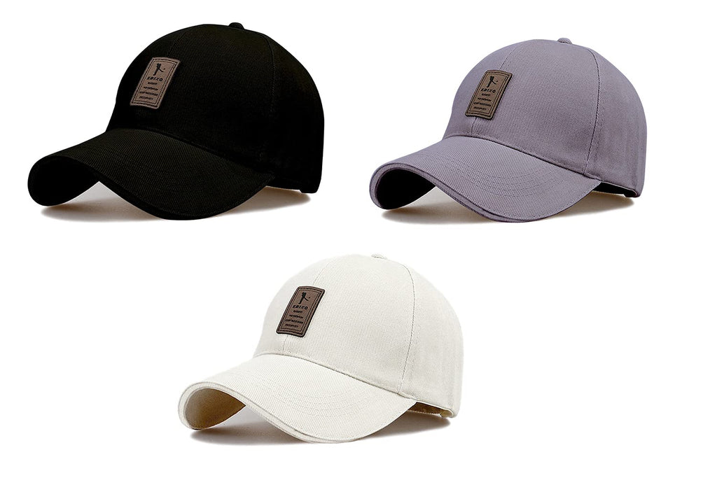 Combo 3 @2 Cap for Men Women Topi Unisex Head Branded Boy's Girl's Caps Adjustable Strap Summer Sports Cricket Gym Dance Cotton Free Size
