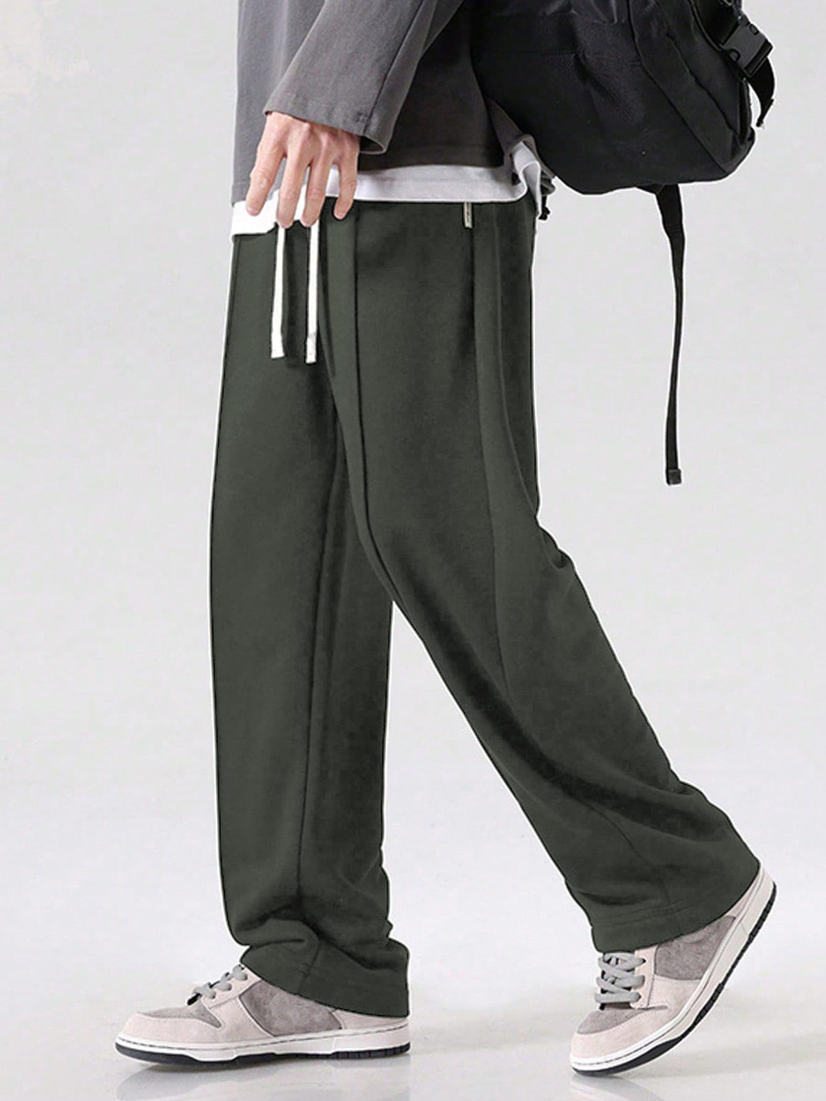 GRECIILOOKS Men's Lycra Cargo Track Pants – Loose Fit Joggers for Men | Korean Style Travel & Lounge Wear with Pockets (Available in Plus Size)