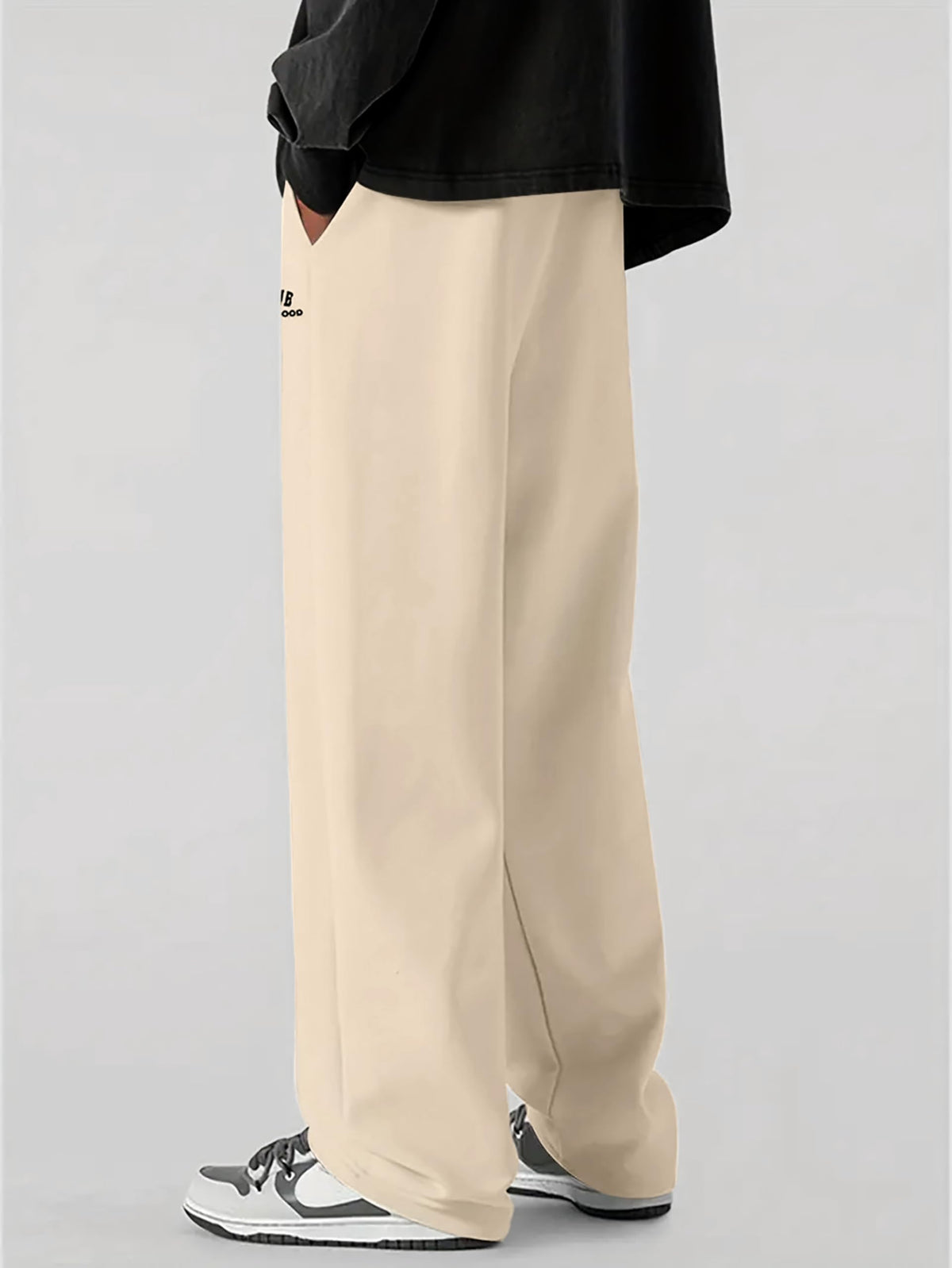 Samfor Mid-Rise Stretchable Joggers in Premium Polycotton Comfort Blend for Street and Lounge Wear - Korean Style Baggy Track Pants for Men
