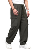 GRECIILOOKS Men's Regular Fit Low Rise Polycotton Cargos | Cargo Track Pant | Loose Fit | Regular Trouser (Available in Plus Size)