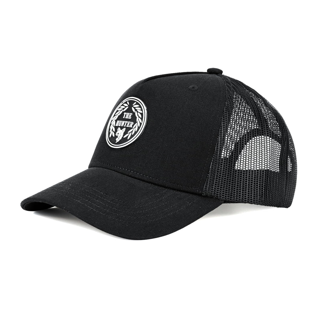 Feathers Cotton Cap for Men & Women | Adjustable Unisex Trucker Hat | Cotton Twill Front & Mesh Back | Styles Caps for Men | Breathable Outdoor Running, Gym & Travel Hats